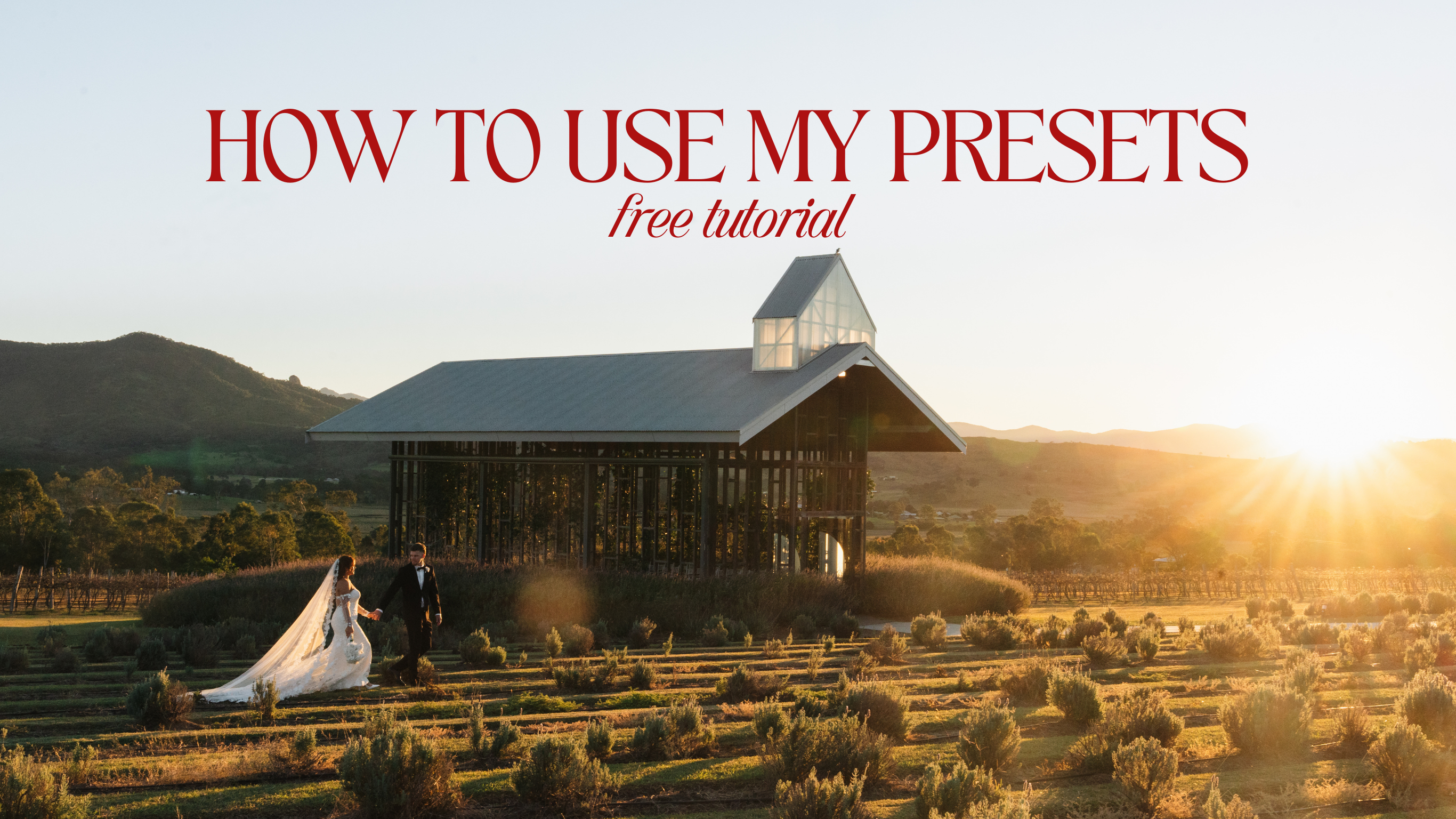 Load video: how to use my Lightroom presets